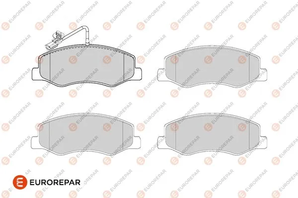Brake Pad Set, disc brake (1686263680)