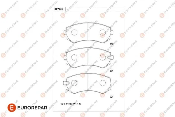 Brake Pad Set, disc brake (1681284580)