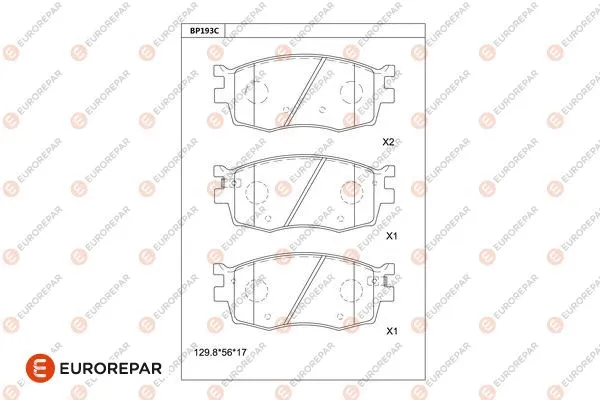 Brake Pad Set, disc brake (1681214280)