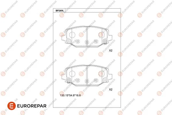 Brake Pad Set, disc brake (1681261280)