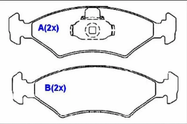 Brake Pad Set, disc brake (1635834080)