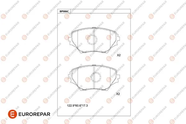 Brake Pad Set, disc brake (1681272780)
