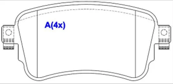 Brake Pad Set, disc brake (1643075880)