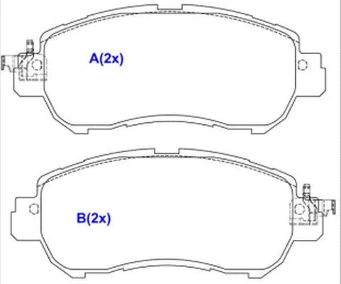 Brake Pad Set, disc brake (1643085280)