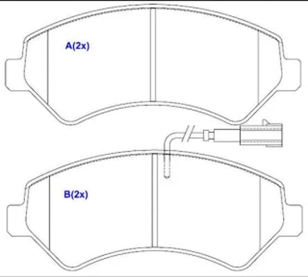 Brake Pad Set, disc brake (1643076680)
