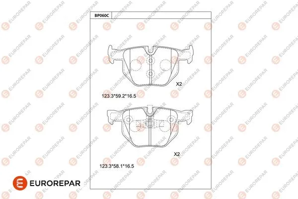 Brake Pad Set, disc brake (1681265880)