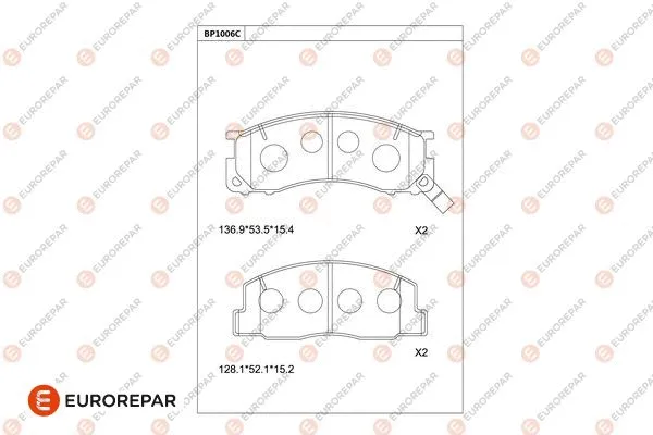 Brake Pad Set, disc brake (1681278480)