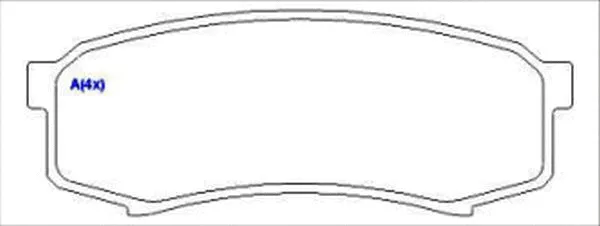Brake Pad Set, disc brake (1643072280)