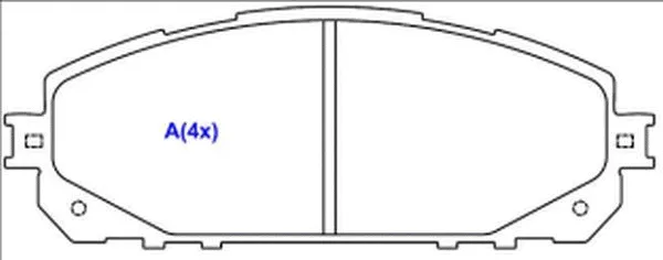 Brake Pad Set, disc brake (1643081780)