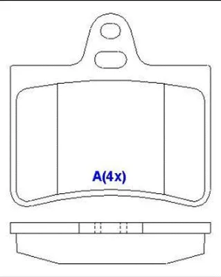 Brake Pad Set, disc brake (1643069080)