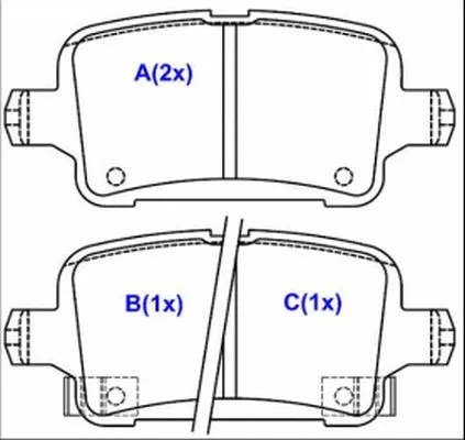 Brake Pad Set, disc brake (1643079980)