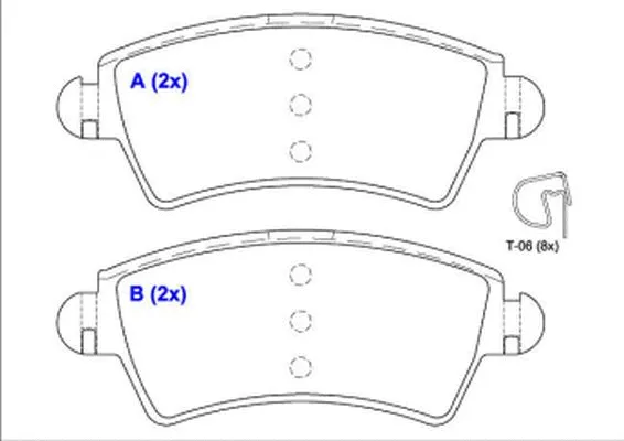 Brake Pad Set, disc brake (1643071080)