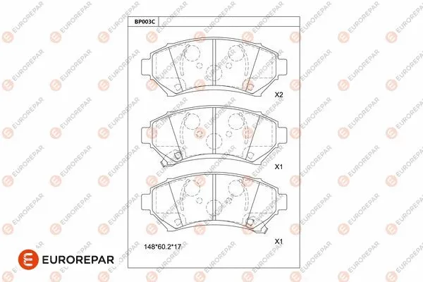 Brake Pad Set, disc brake (1681214880)