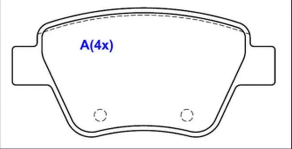 Brake Pad Set, disc brake (1643072780)