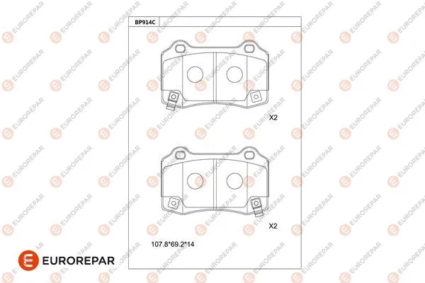 Brake Pad Set, disc brake (1681258980)