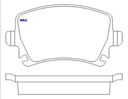 Brake Pad Set, disc brake (1643074080)