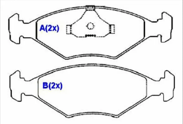 Brake Pad Set, disc brake (1636486580)