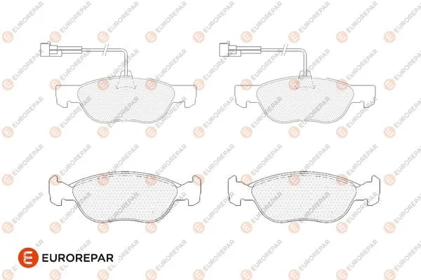 Brake Pad Set, disc brake (1686276980)