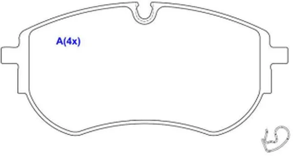 Brake Pad Set, disc brake (1643072980)