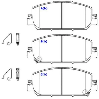 Brake Pad Set, disc brake (1643083580)