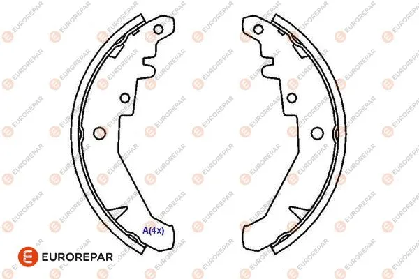 Brake Shoe Set (1643185980)