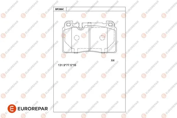 Brake Pad Set, disc brake (1681233680)