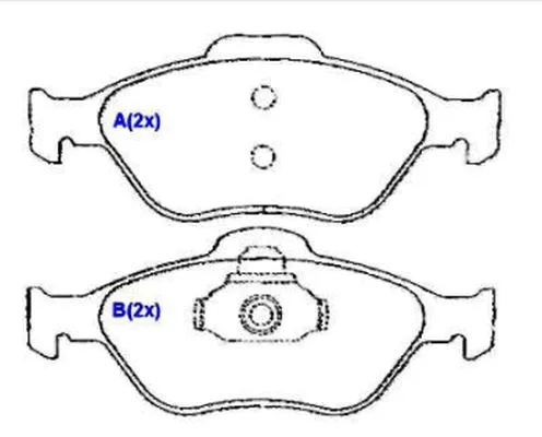Brake Pad Set, disc brake (1636487480)