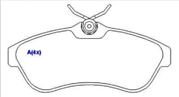 Brake Pad Set, disc brake (1643068780)