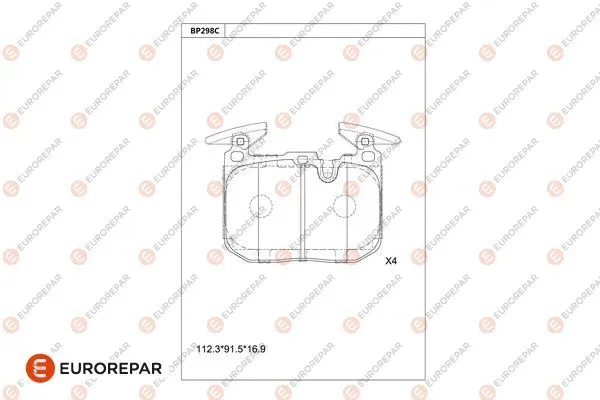 Brake Pad Set, disc brake (1681253280)