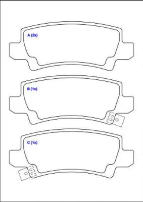 Brake Pad Set, disc brake (1643071980)