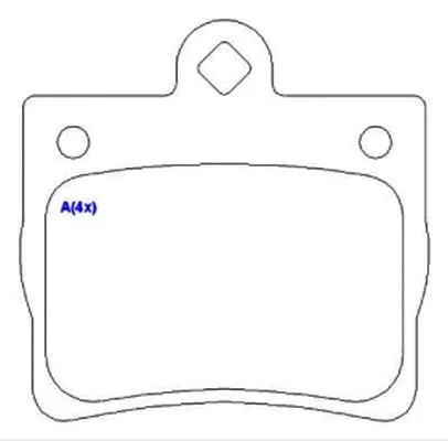 Brake Pad Set, disc brake (1643077980)
