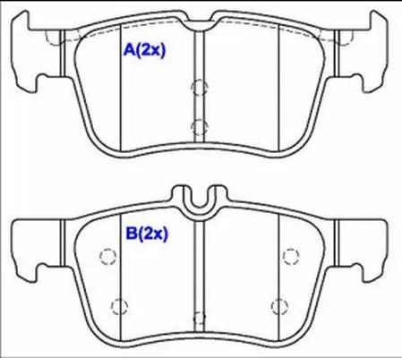 Brake Pad Set, disc brake (1643082080)