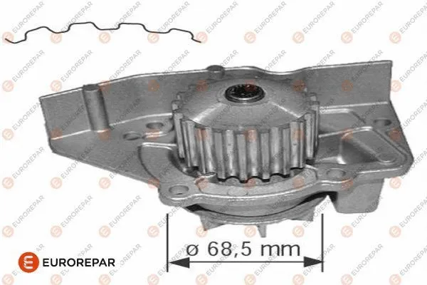Water Pump, engine cooling (1623097980)