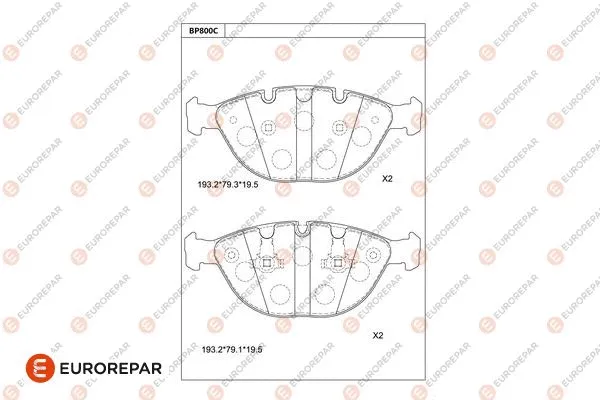 Brake Pad Set, disc brake (1681273480)