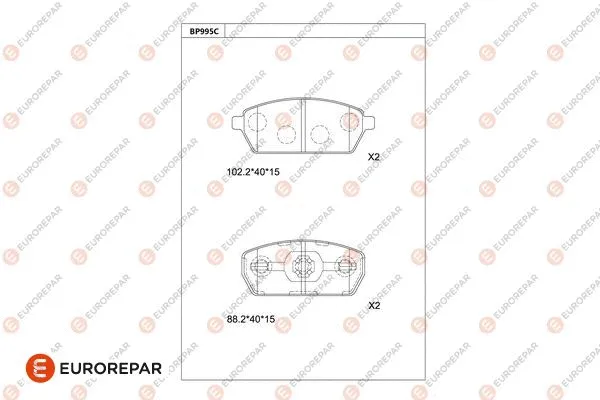 Brake Pad Set, disc brake (1681275480)