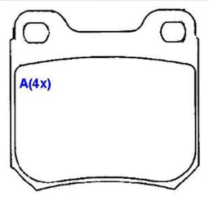 Brake Pad Set, disc brake (1635834580)