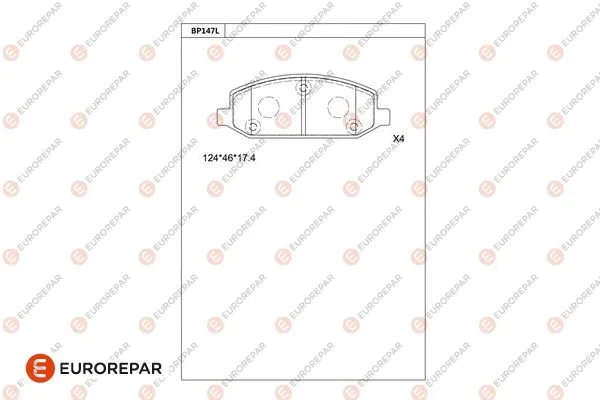 Brake Pad Set, disc brake (1681215580)