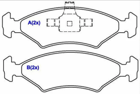 Brake Pad Set, disc brake (1636485280)