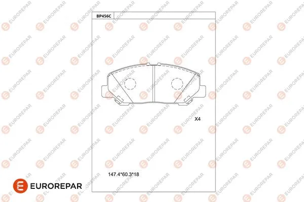 Brake Pad Set, disc brake (1681240780)