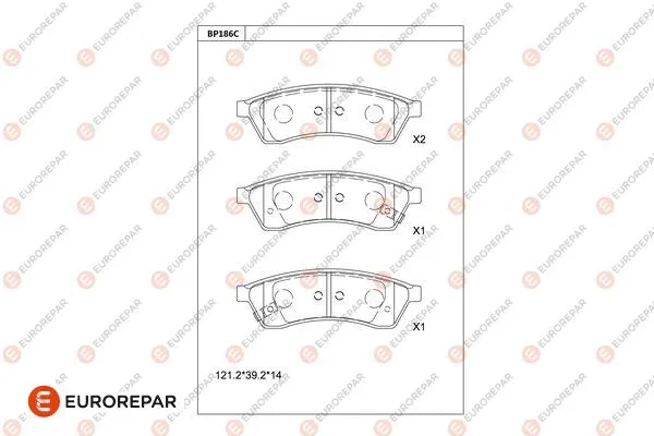 Brake Pad Set, disc brake (1681217380)