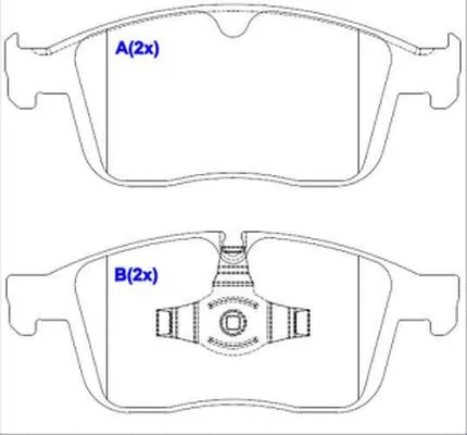 Brake Pad Set, disc brake (1643081280)