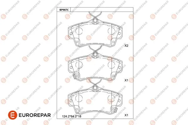 Brake Pad Set, disc brake (1681273080)