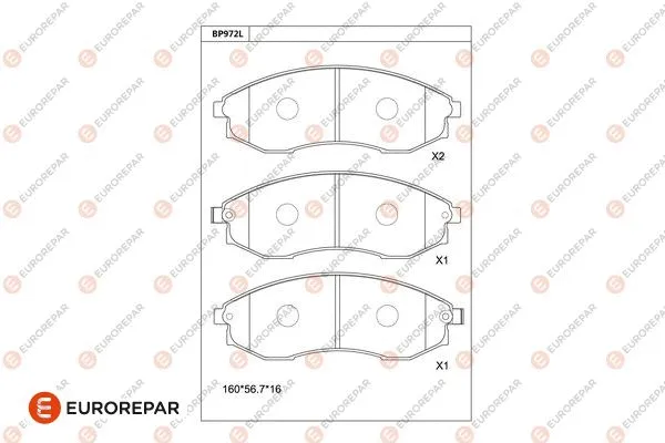 Brake Pad Set, disc brake (1681260580)
