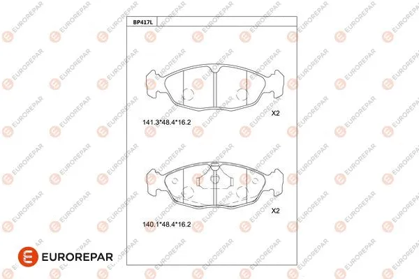 Brake Pad Set, disc brake (1681251880)
