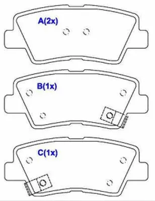 Brake Pad Set, disc brake (1643083980)