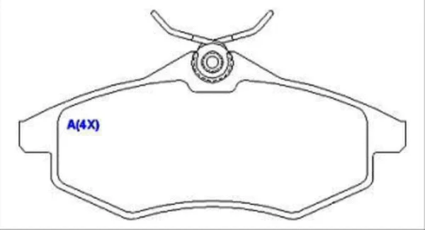 Brake Pad Set, disc brake (1643068980)