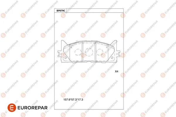 Brake Pad Set, disc brake (1681218280)