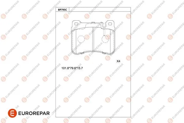 Brake Pad Set, disc brake (1681273680)