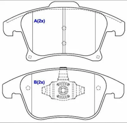 Brake Pad Set, disc brake (1643081980)
