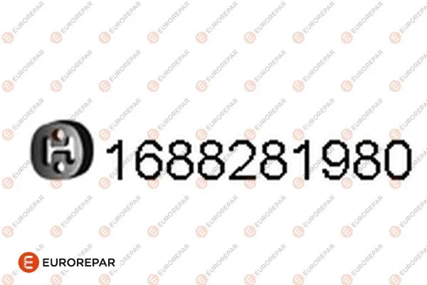 Rubber Strip, exhaust system (1688281980)